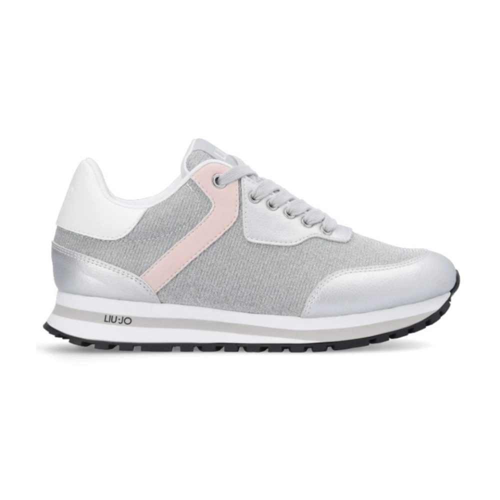 Liu Jo Glitter Zilveren Sneakers Wonder Model Dames Schoenen Grijs