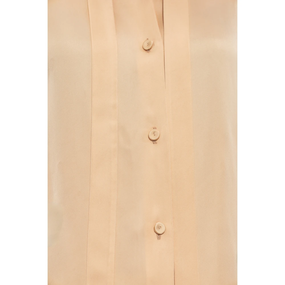 Jil Sander Satijnen overhemd Orange Dames
