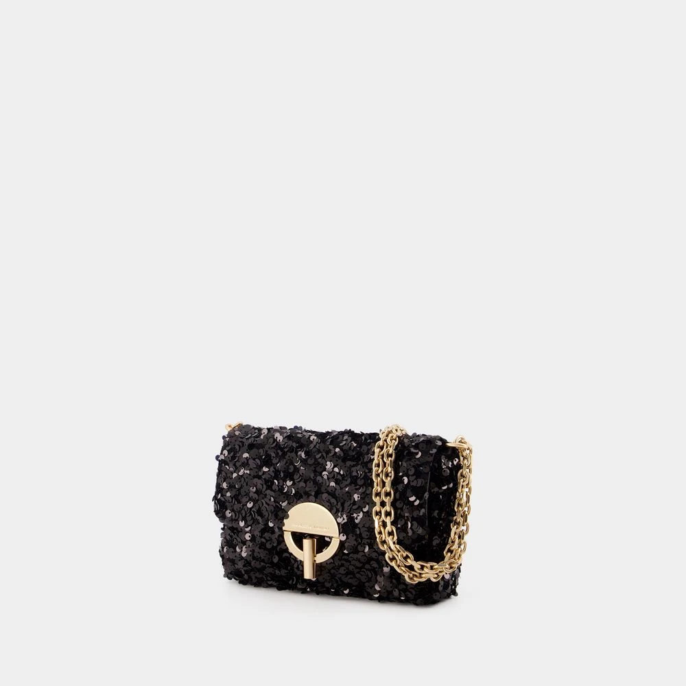 Vanessa Bruno Cotton Moon Crossbody Bag Black Dames