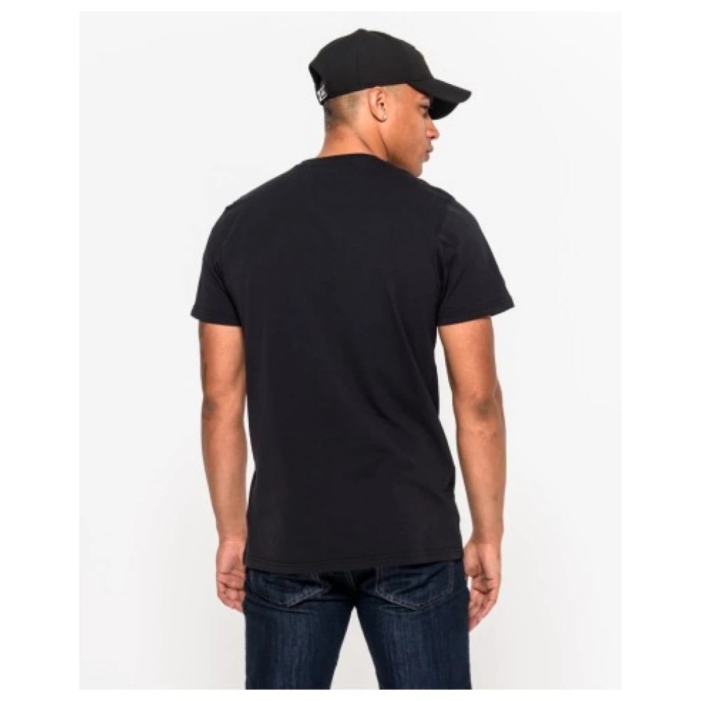 new era Heren Katoenen T-Shirt Black Heren