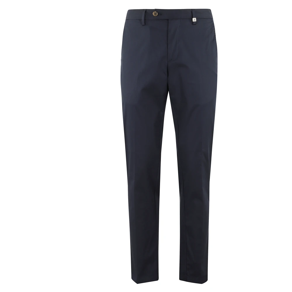 Myths Men's Blue Cotton Stretch Chino Trousers - Suit Trousers - Xl - Trousers