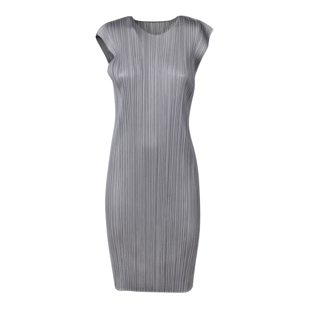 Issey Miyake Grijze Jurk voor Vrouwen Aw24 Gray Dames