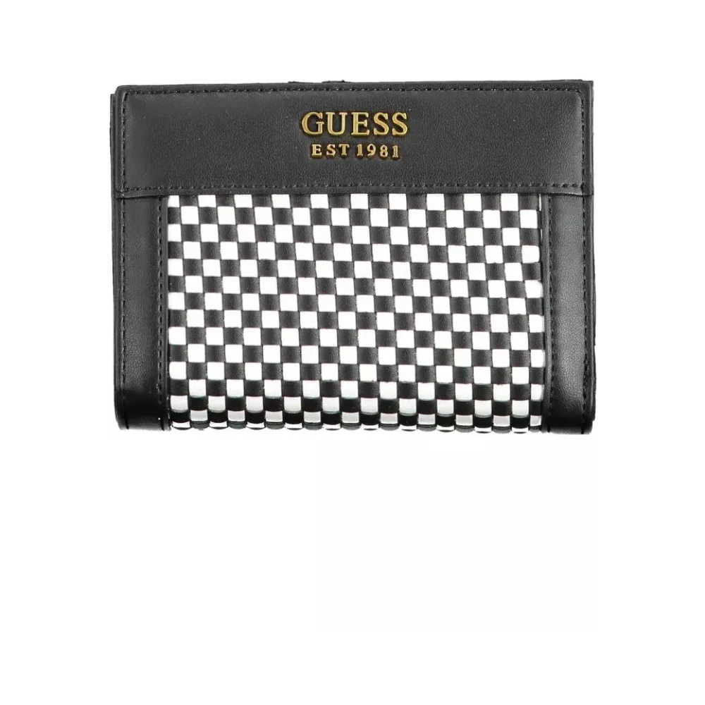Guess Women's Black Elegant Wallet With Contrast Details - Wallets & Cardholders - One Size - Accessories