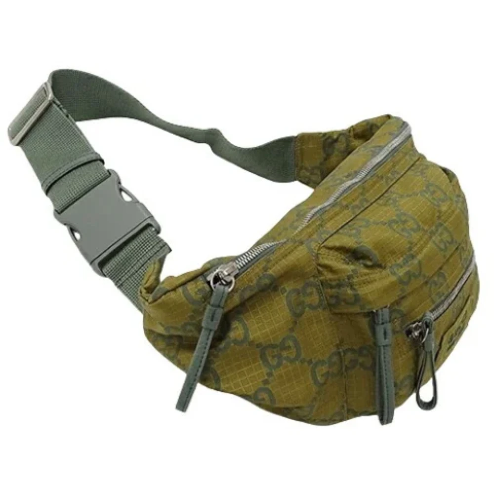 Gucci Vintage Pre-owned Nylon gucci-bags Green Dames