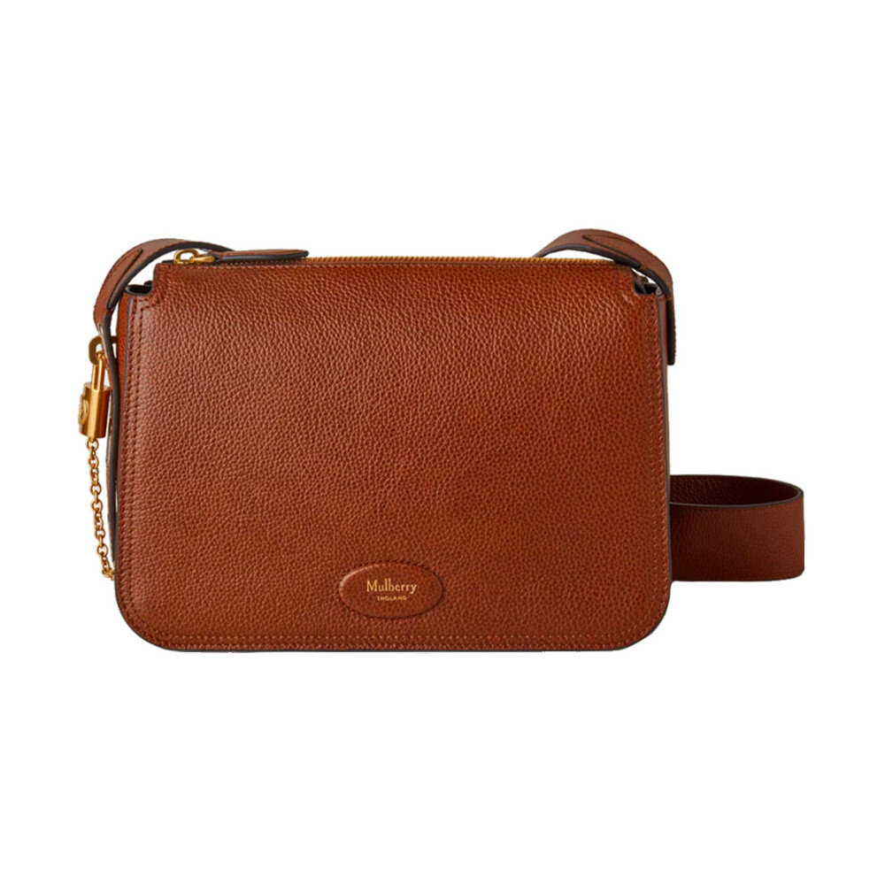 Billie Eiken Leren Crossbody Tas Mulberry Schoudertassen