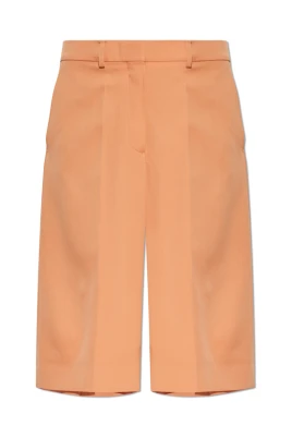 Wool Pleated Shorts