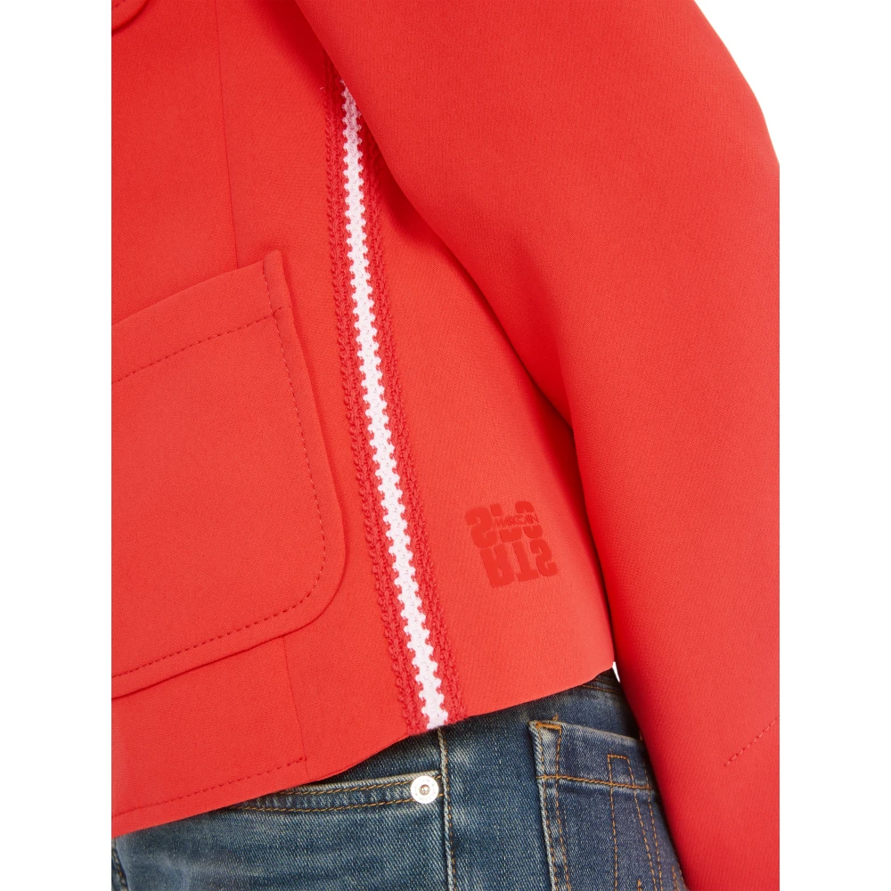 Marc Cain Blazer met opgestikte zakken Orange Dames