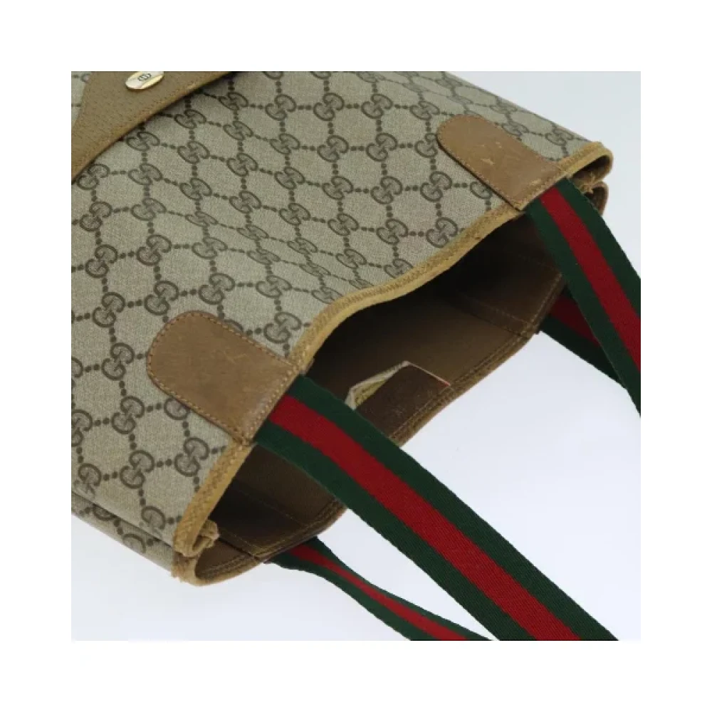 Gucci Vintage Pre-owned Leather handbags Beige Dames