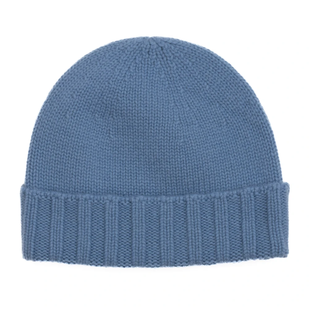 Drumohr Kasjmier Blauwe Beanie Hoed Geschenkdoos Blue Unisex