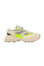 Beige und Neon Gelbe Marathon Runner Sneakers