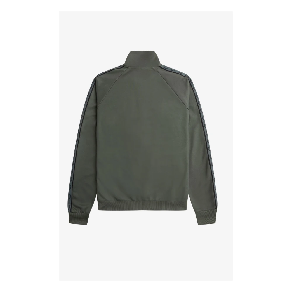 Fred Perry Contrast Tape Track Field Jas Green Heren