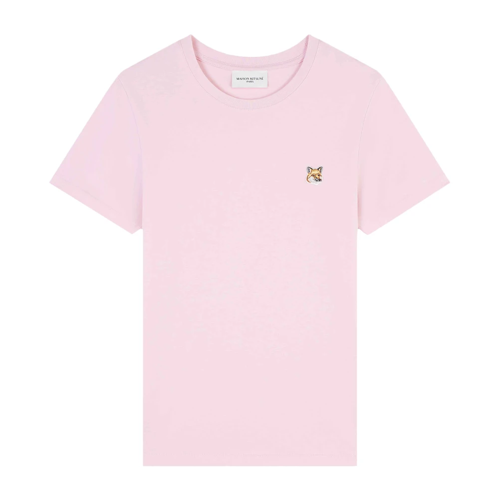 Maison Kitsuné Iconisch Katoenen T-Shirt Pink Dames