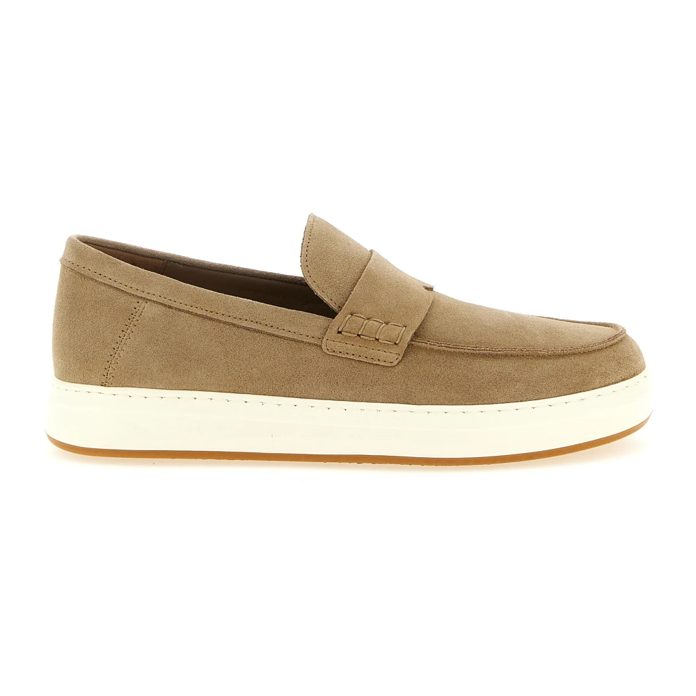 Hogan Men's Beige Loafers, 8 Uk, H668 Loafers