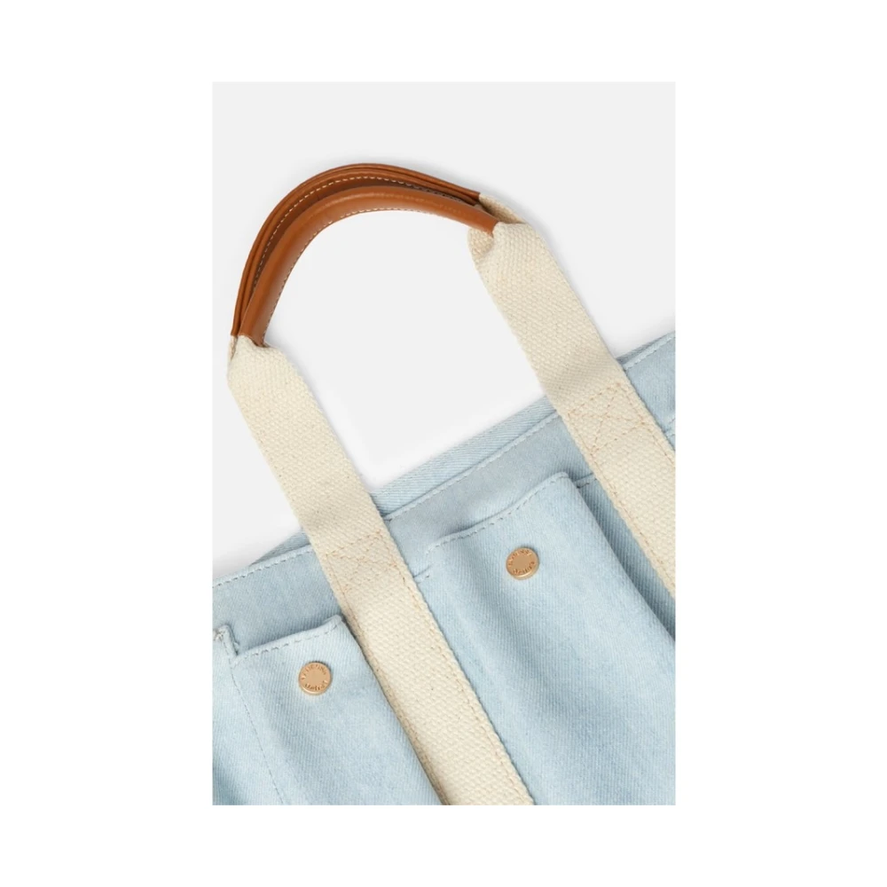 Vanessa Bruno Glacier Multi-pocket Schoudertas Blue Dames