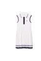 whitebambina-pique-dress-with-pleated-skirt