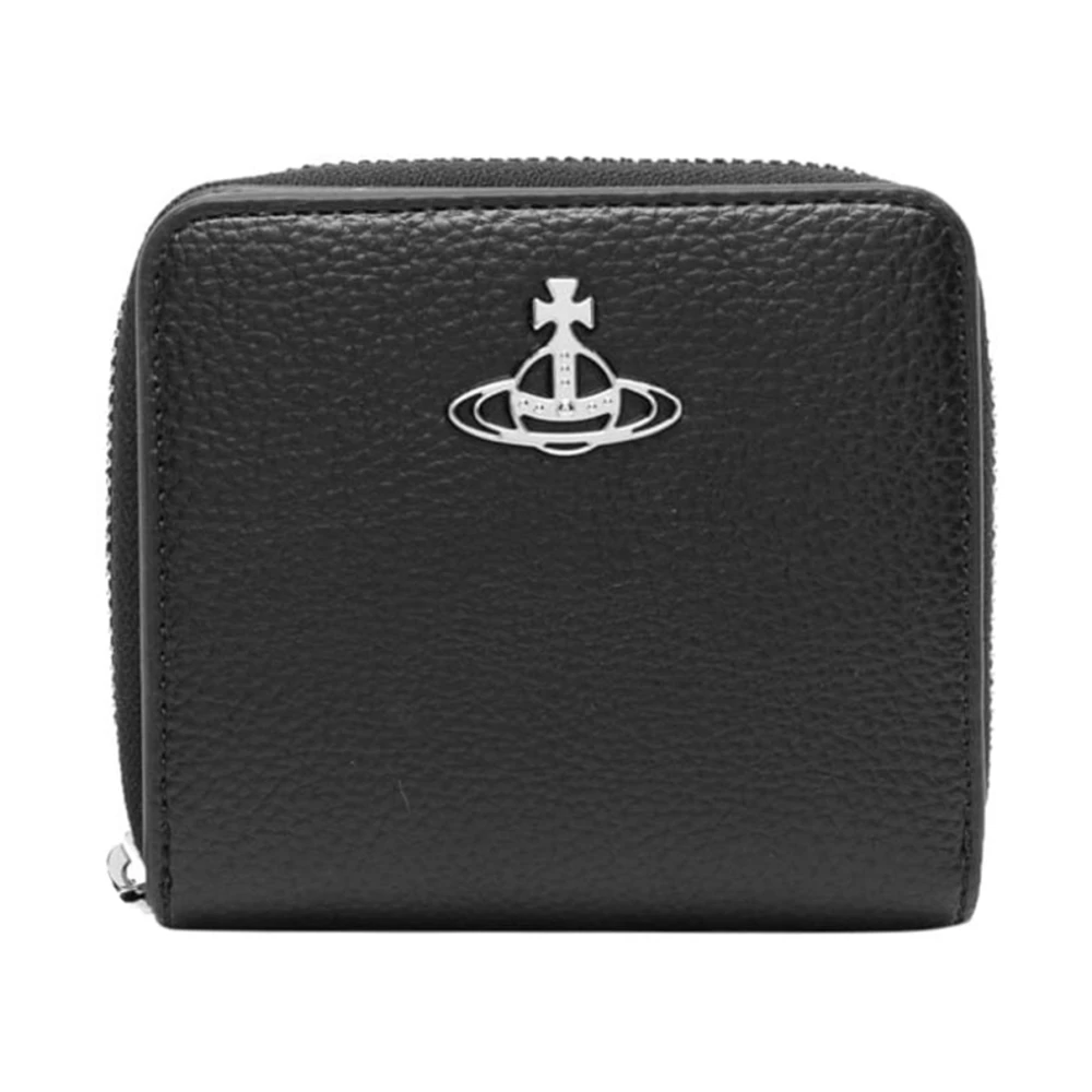 Vivienne Westwood Zwarte Portemonnee met Rits Black Dames