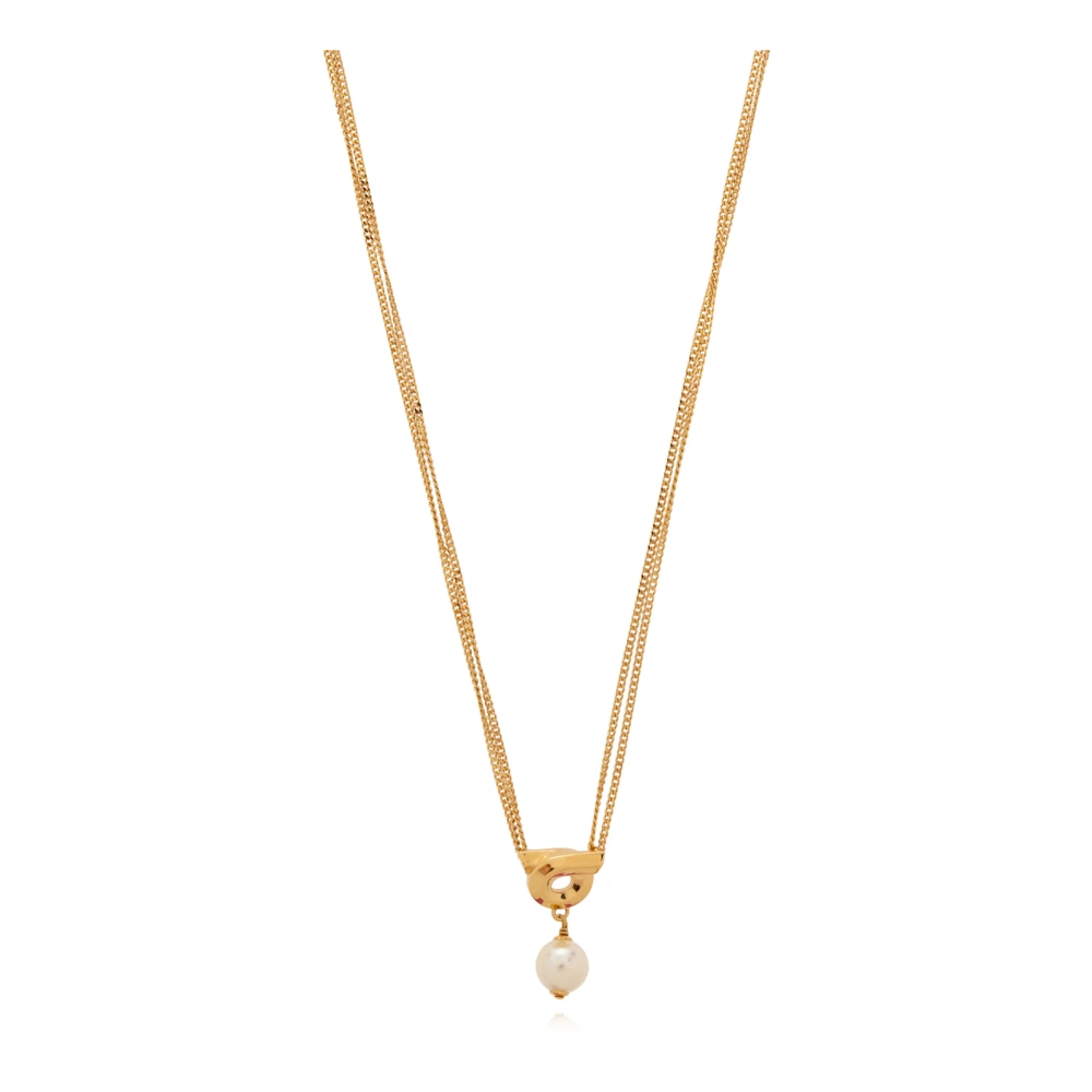 Ferragamo Women's Yellow Necklaces, One Size, Brass Necklace