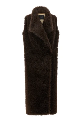 Bear Lång Fuskpäls Väst