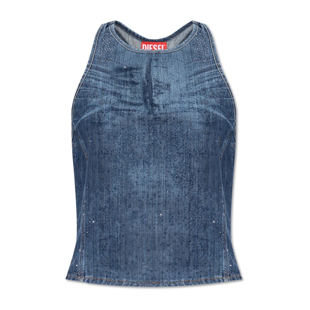 Diesel Blå De-Plaque-S Tank Top