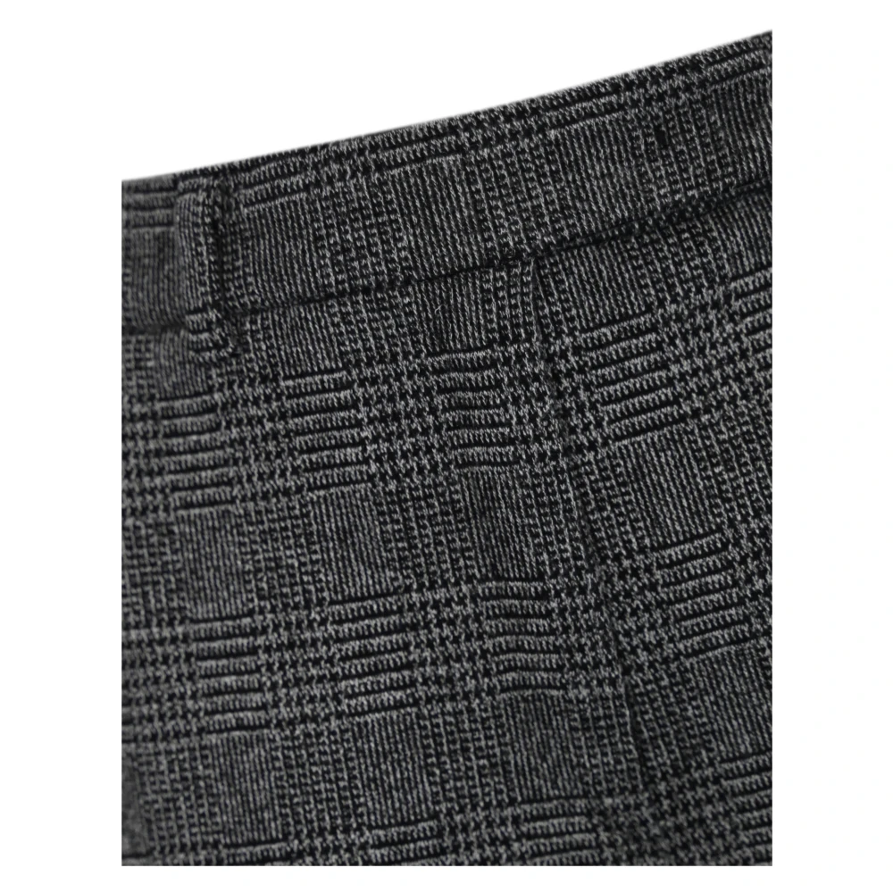 Max Mara Studio Grijze Katoenen Broek Rechte pasvorm Gray Dames