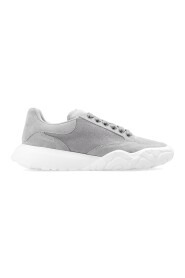 Suede Logo Sneakers