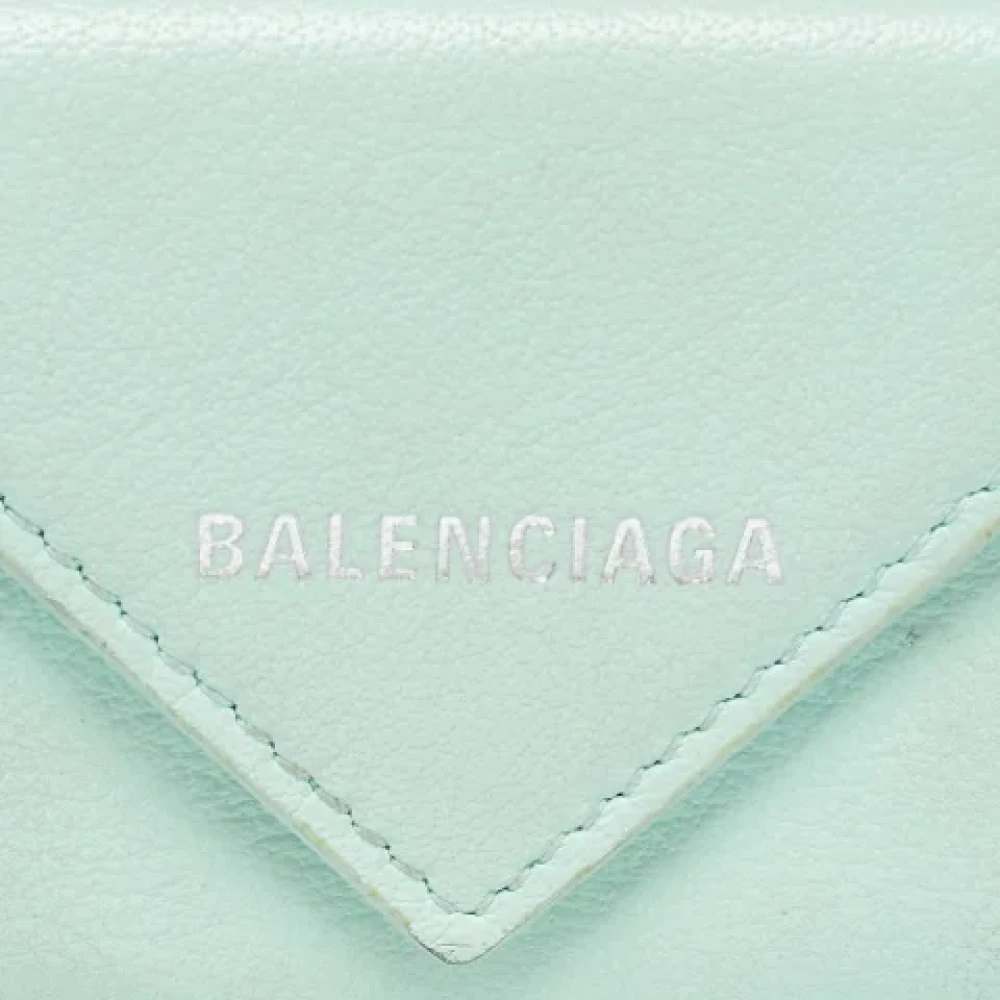 Balenciaga Vintage Pre-owned Leather wallets Green Dames