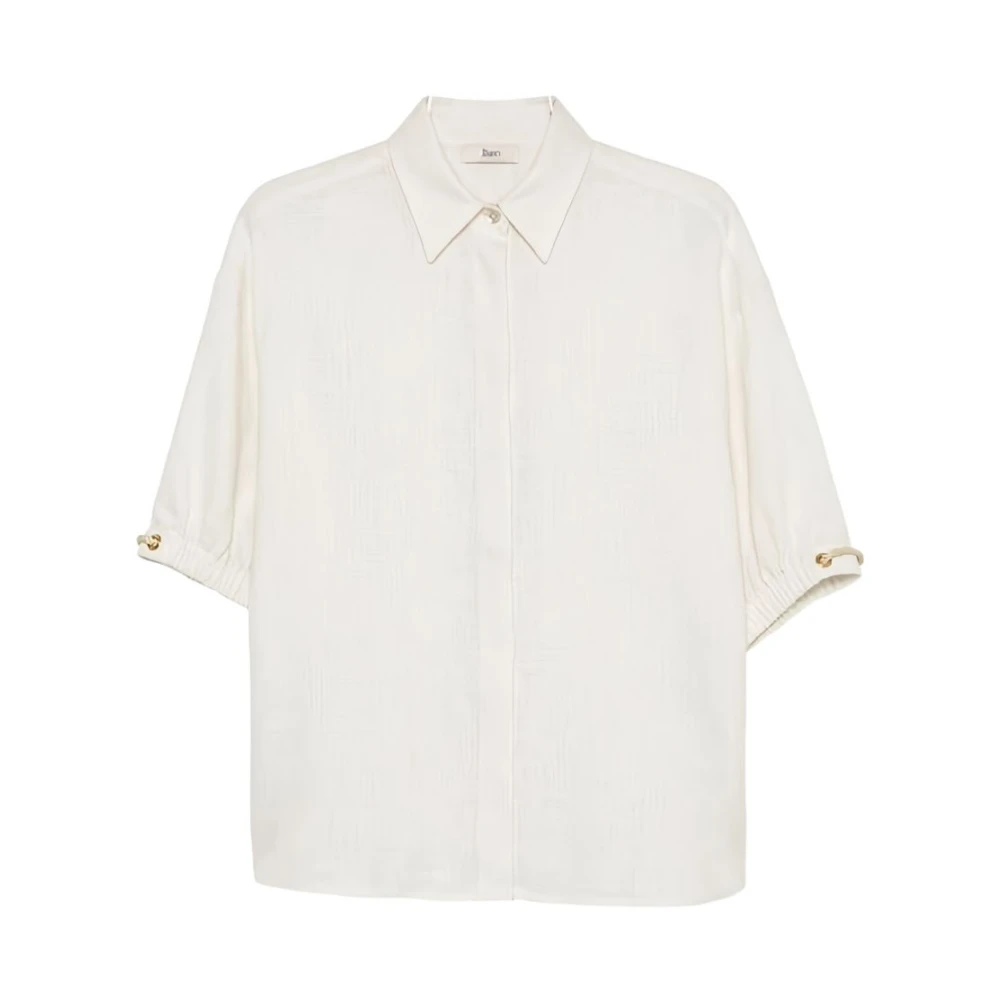 Herno Women's White Camicia Con Dettaglio - Shirts - L - Blouses & Shirts