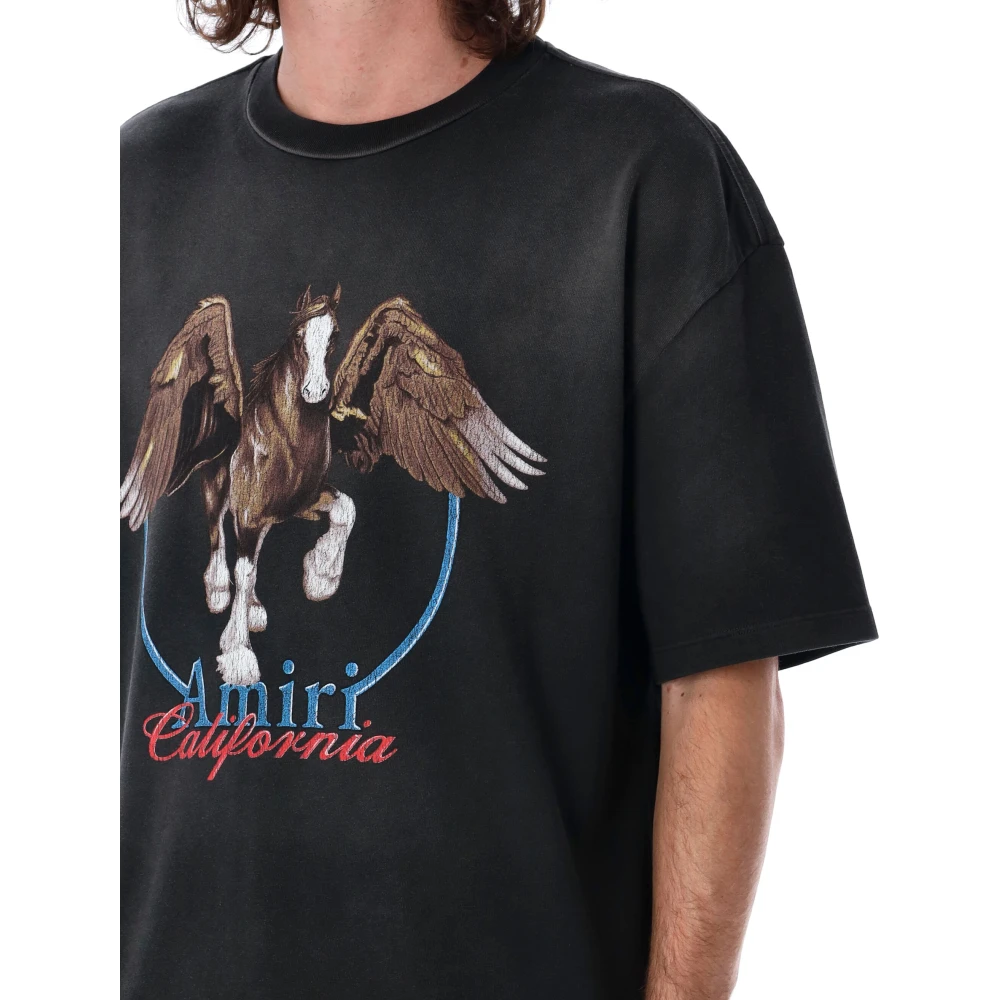 Amiri Vintage Pegasus T-shirt Black Heren
