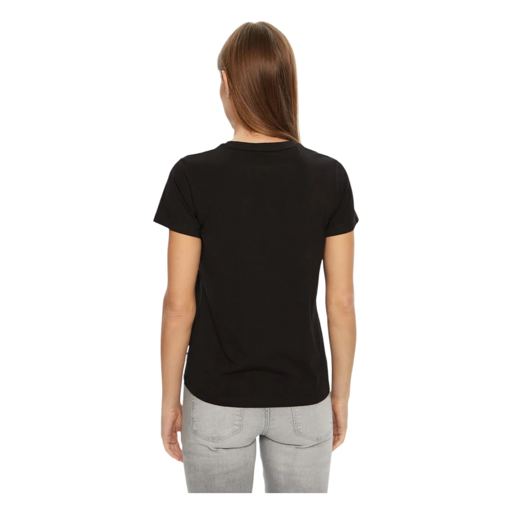 Guess Organisch katoenen dames T-shirt Regular Fit Black Dames