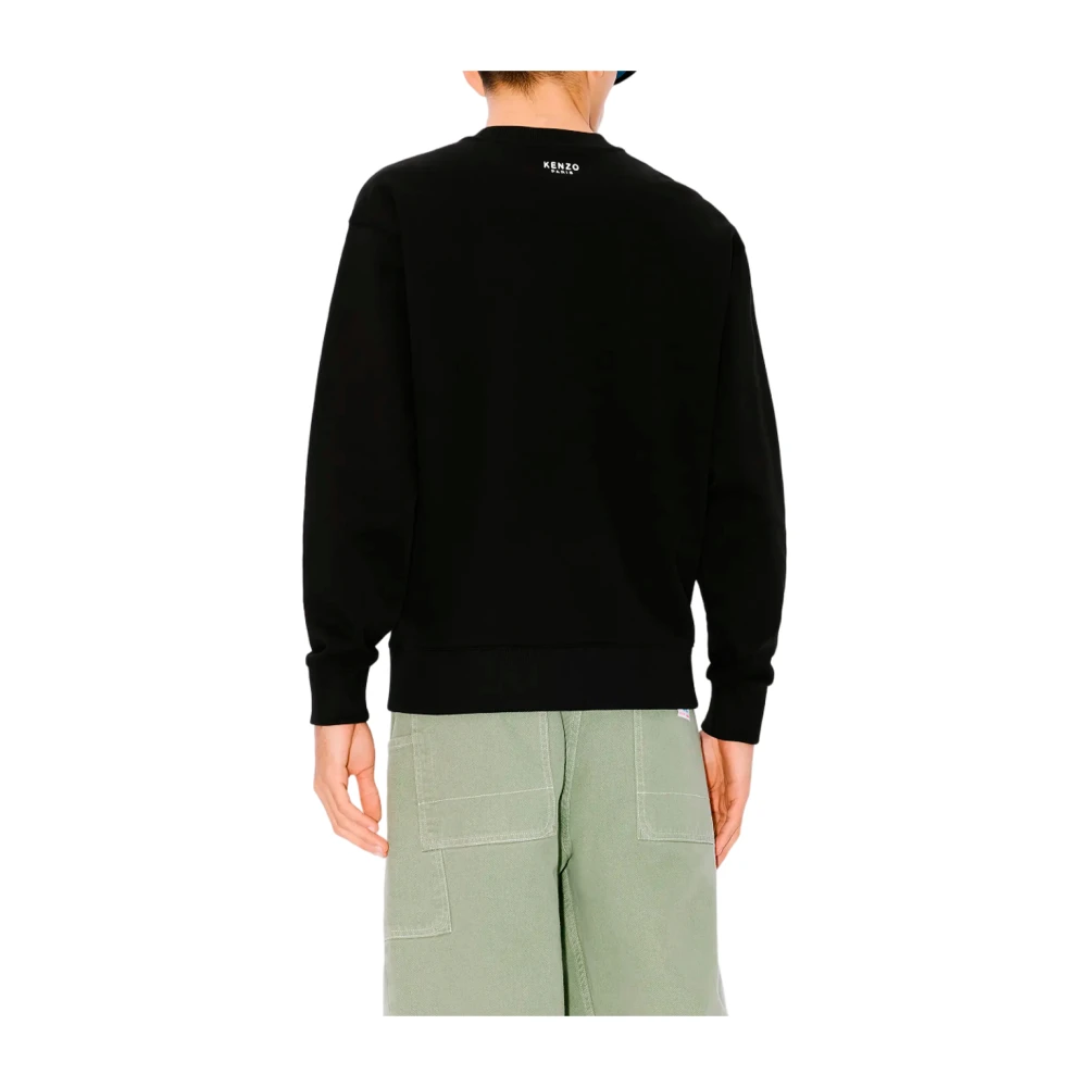Kenzo Geborduurde Klassieke Sweater Black Heren