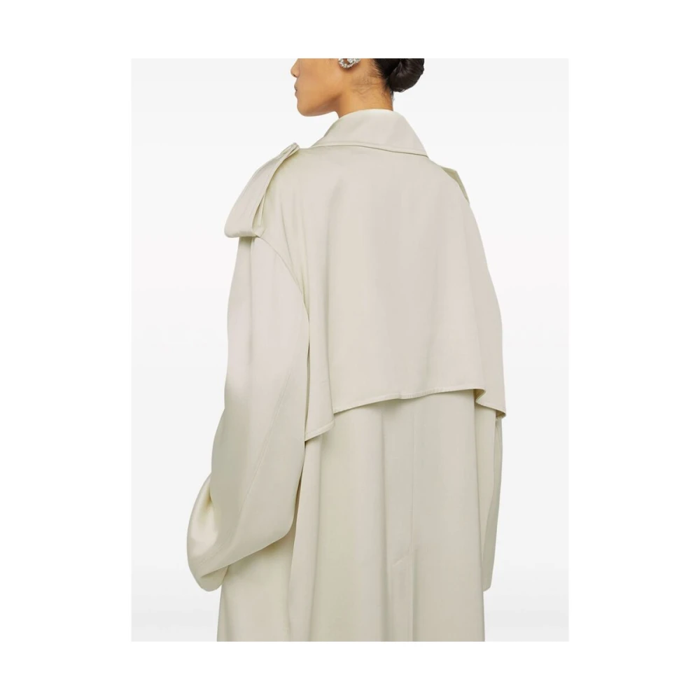Jil Sander Ecru Zijde Blend Ceintuurjas Beige Dames