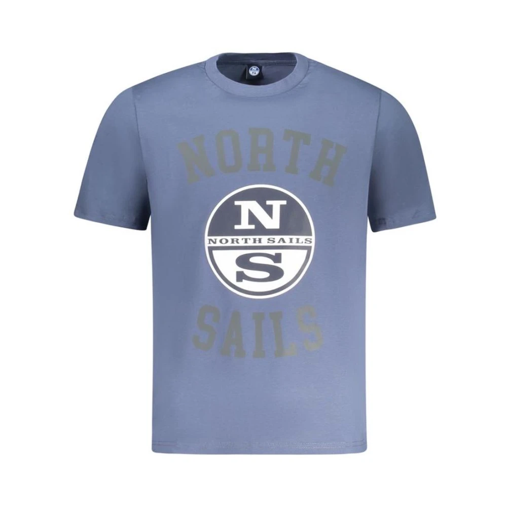 North Sails Blauw Katoenen Crew Neck T-Shirt Blue Heren