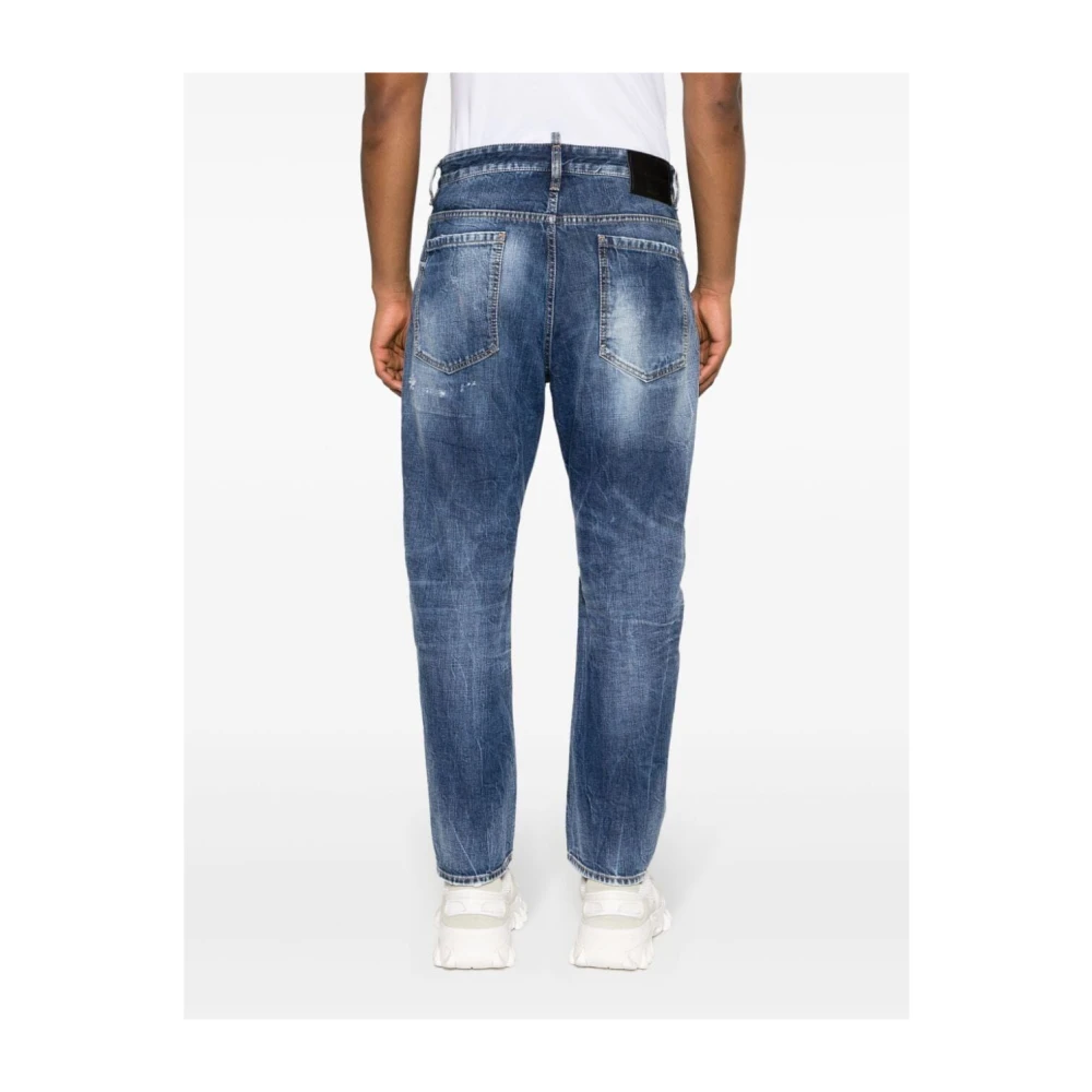 Dsquared2 Straight Jeans Blue Heren