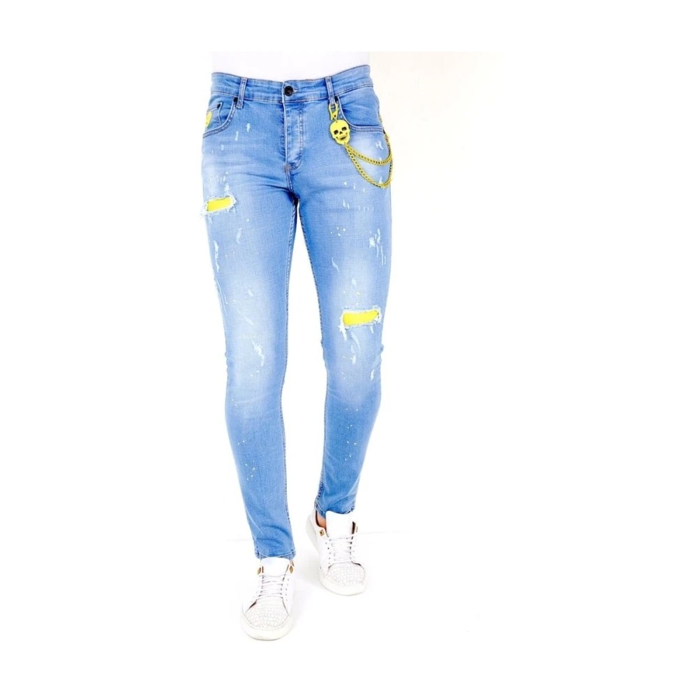 Local Fanatic Jeans Med Hål Herr - 1024 Blue, Herr