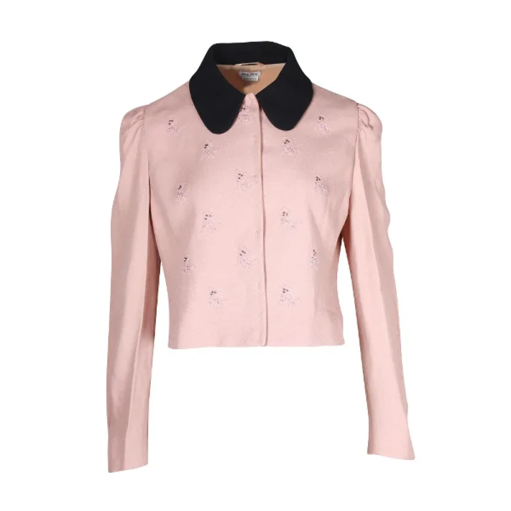 Miu Pre-owned Fabric outerwear Pink Dames