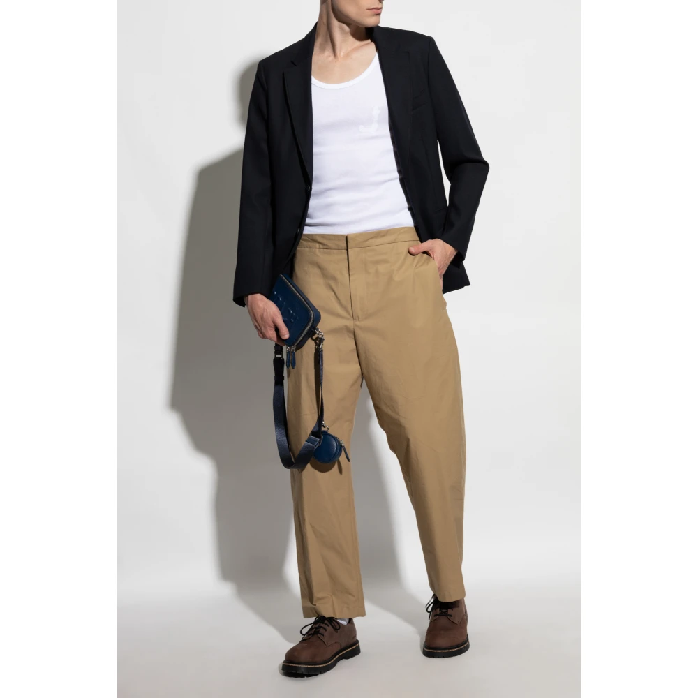 Emporio Armani Blazer met open revers Blue Heren