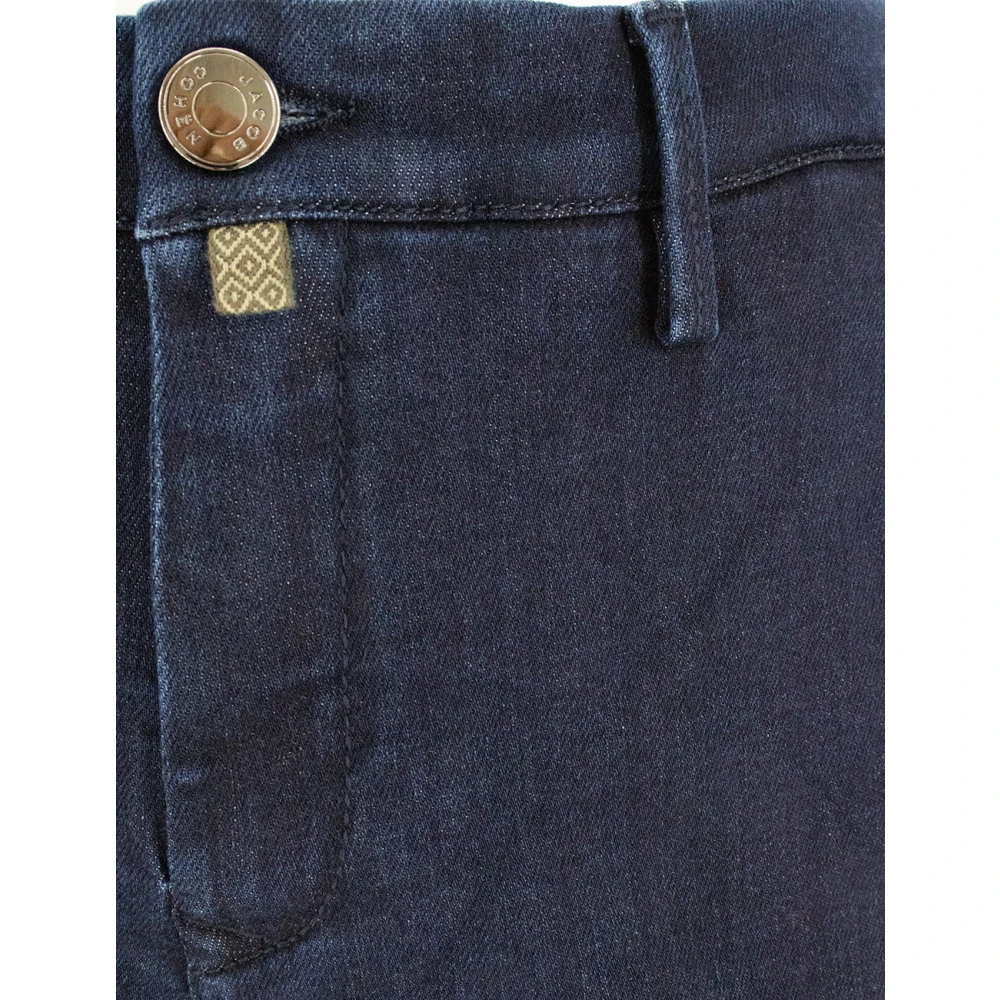 Jacob Cohën Slim Cropped Carrot Jeans in Donkerblauw Blue Heren