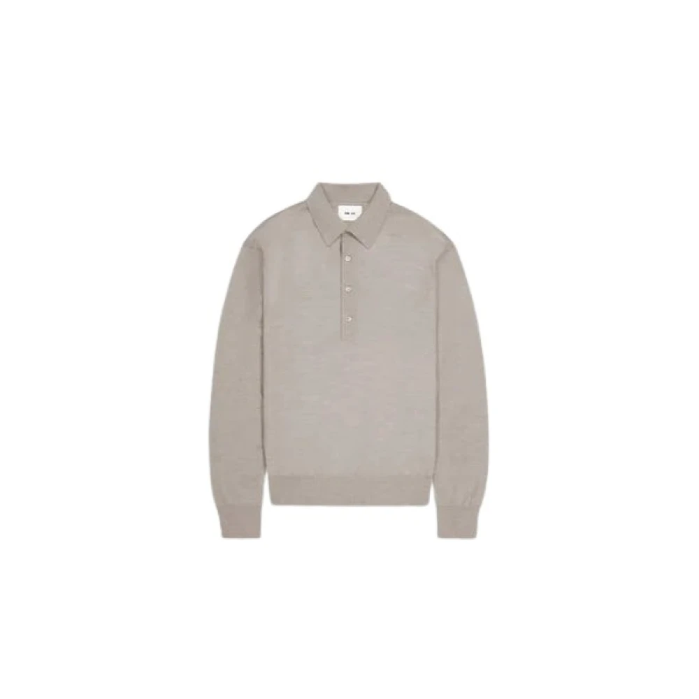 Nn07 Wolmix Minimalistische Polo Natuur Mel Gray Heren