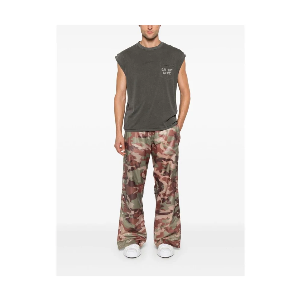 Gallery Dept. Camouflage Elastische Taille Straight Leg Broek Multicolor Heren
