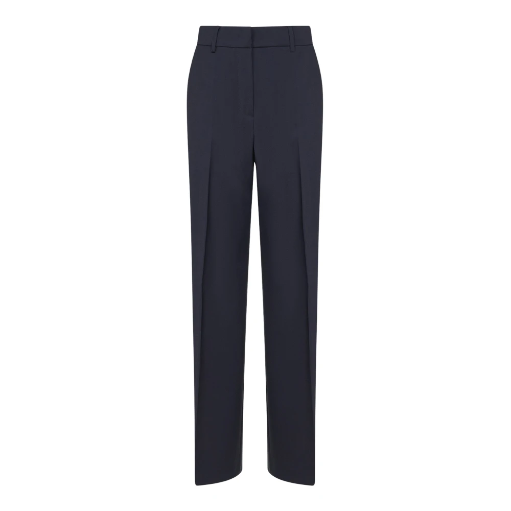 Weekend Max Mara Women's Blue Wide Trousers, 2XS, Visivo Trousers