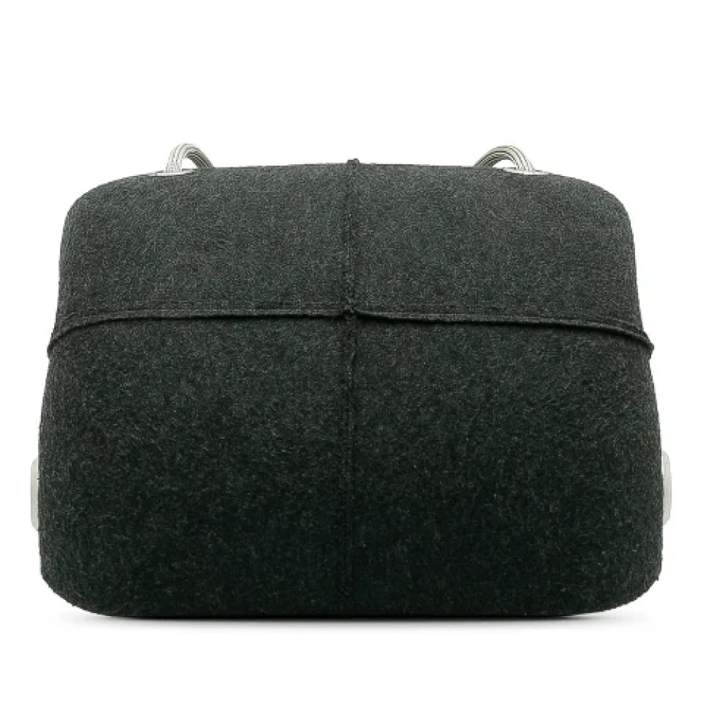 Chanel Vintage Pre-owned Canvas crossbody-bags Gray Dames