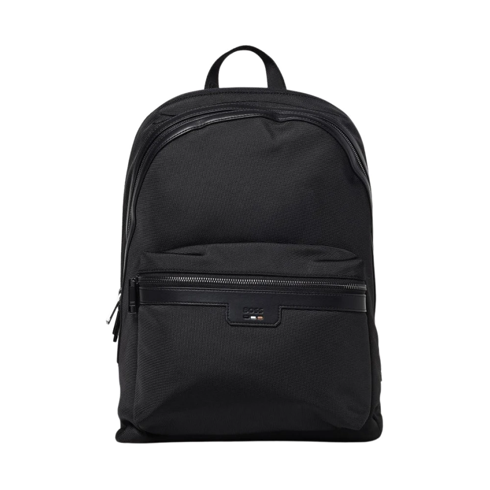 Hugo Men's Black Boss Backpack Stylish And Functional - Backpacks - One Size - Bags