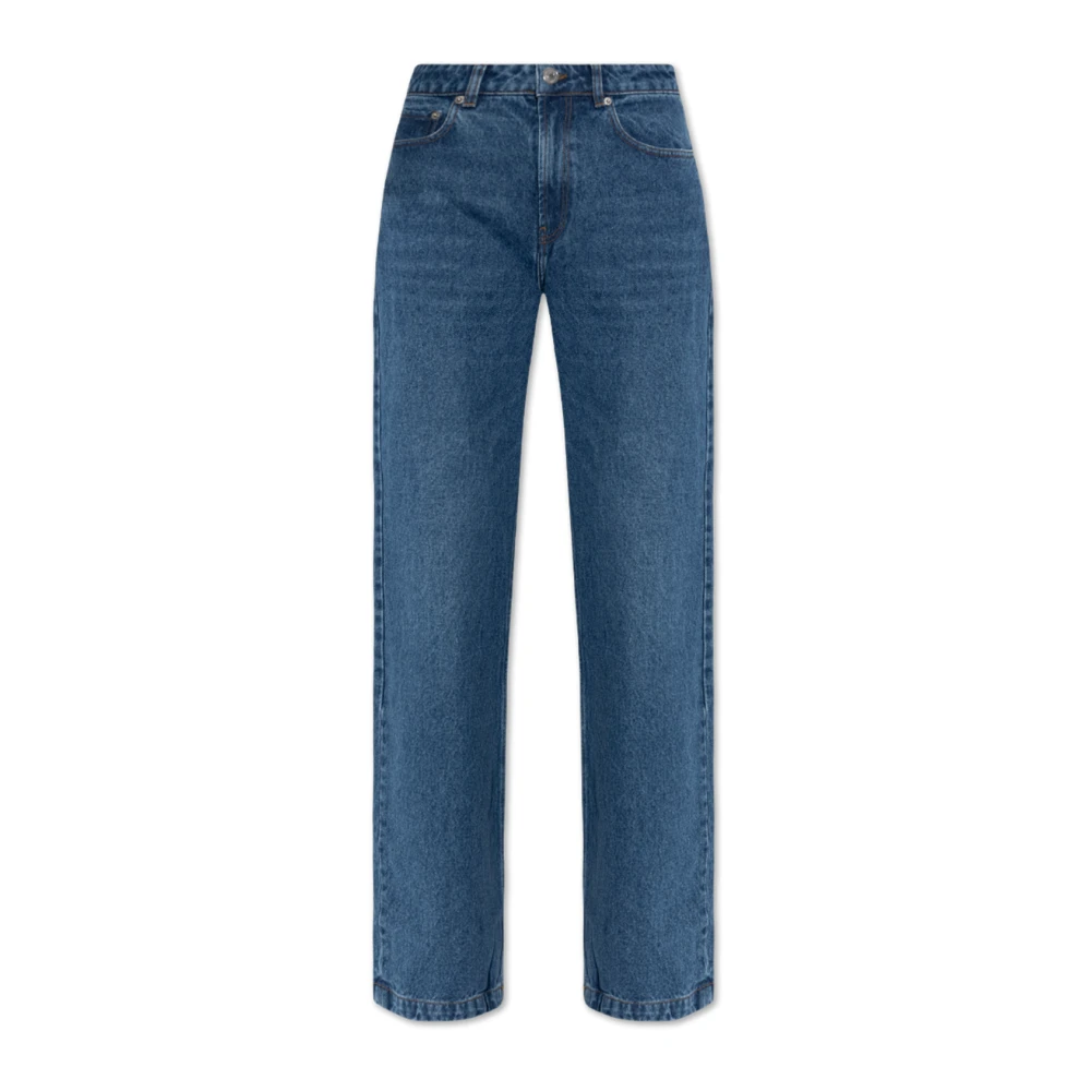 Ami Paris Jeans met logo Blue Dames