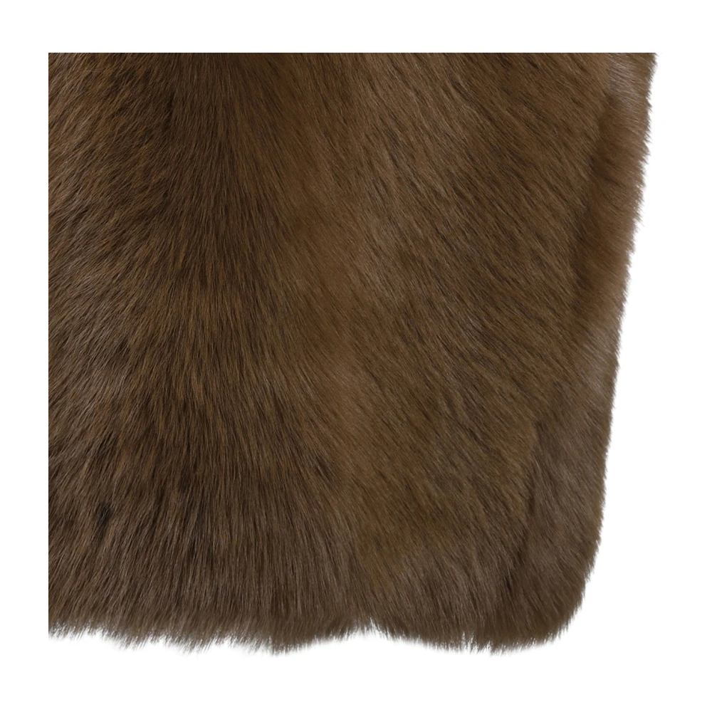 Max Mara Bruin Leren Jas Brown Dames