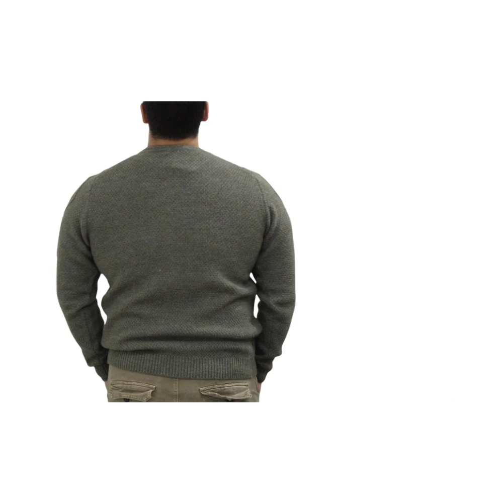 Cashmere Company Ronde Hals Trui Green Heren