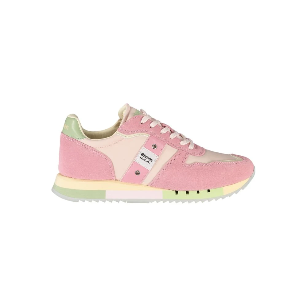 Blauer Women's Pink Leather Sneaker
