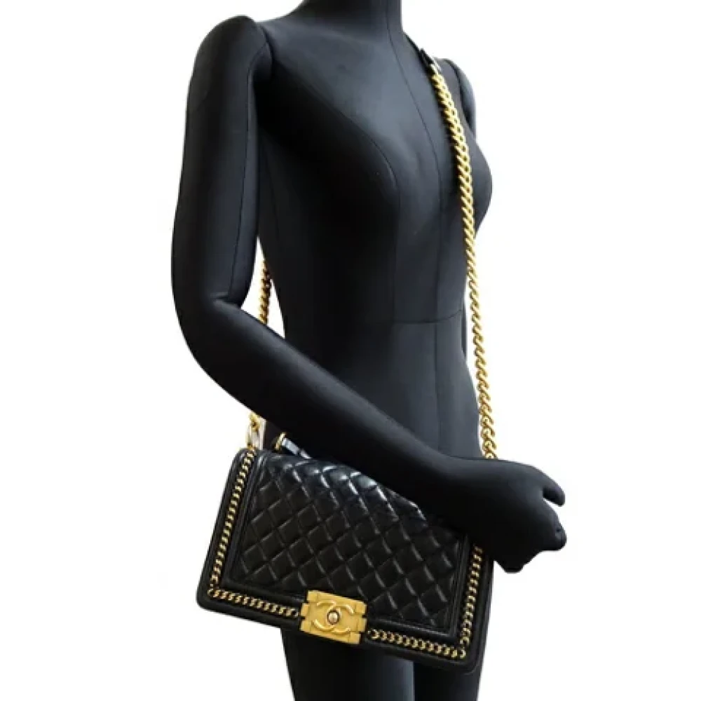 Chanel Vintage Pre-owned Fur chanel-bags Black Dames