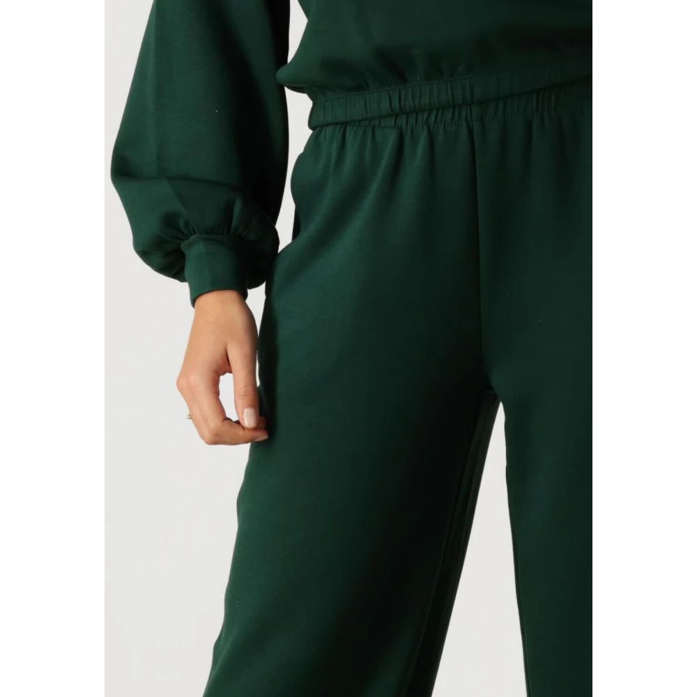 moss copenhagen Paarse Wijde Pijp Broek Chic Stijl Purple Dames