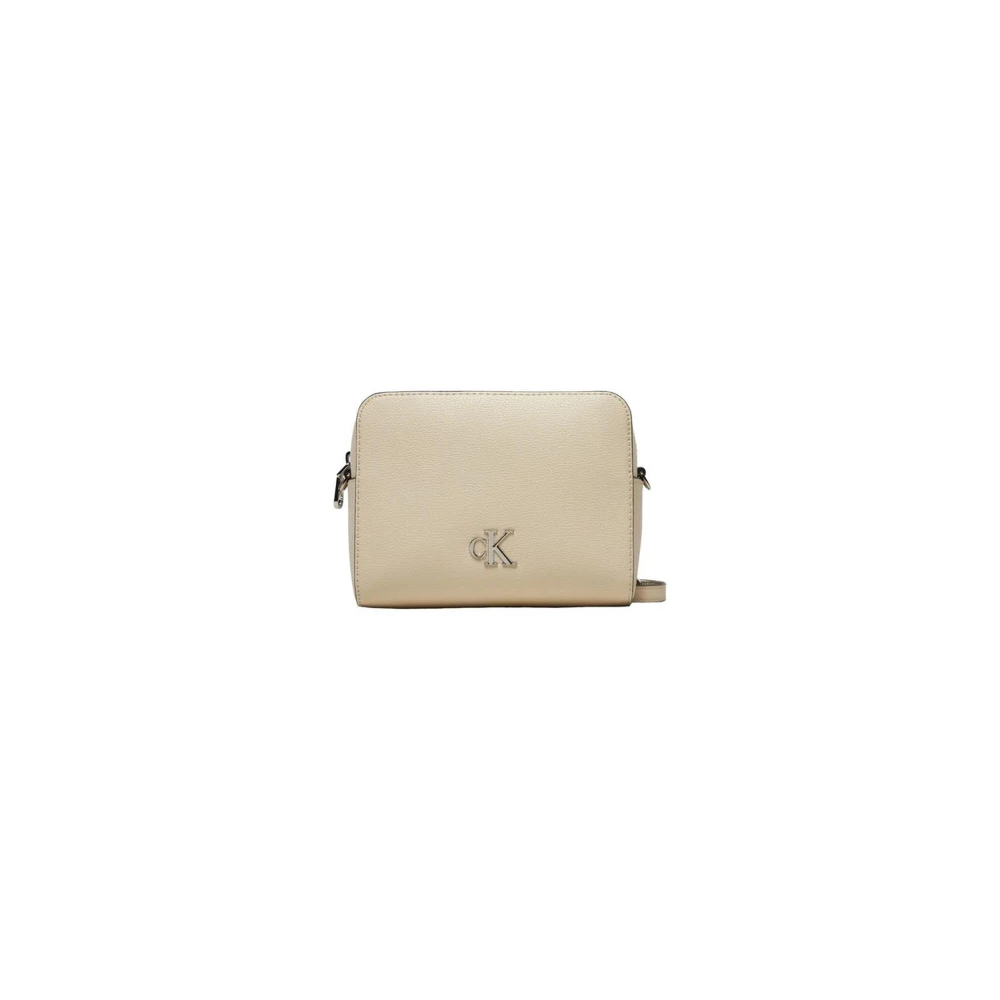 Calvin Klein Jeans Minimalistische Polyethyleen Handtas Beige Dames
