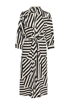 Deconstructed Stripe Skjortklänning